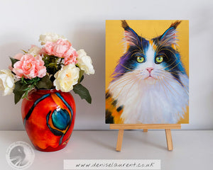 Dior - 10x8" Maine Coon Oil Painting