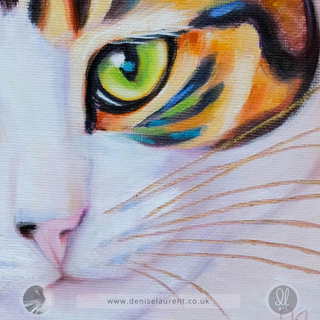 Finlay - 8x8" Cat Painting