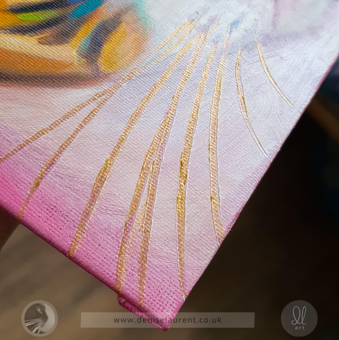 Finlay - 8x8" Cat Painting