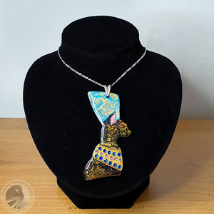 Egyptian Cat Pharaoh Necklace