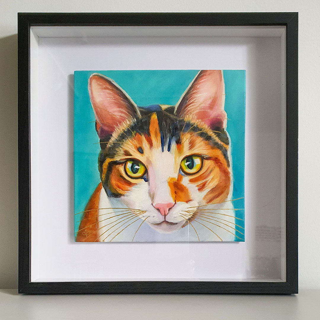Maisie - 8x8" Cat Painting