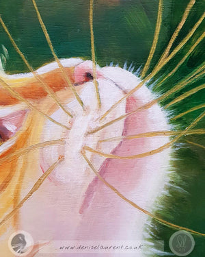 Tyzer - 10x8" Ginger Cat Oil Painting