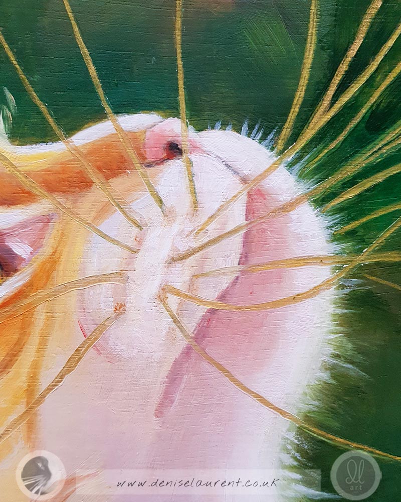 Tyzer - 10x8" Ginger Cat Oil Painting
