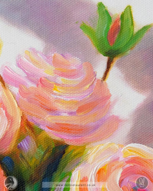 Roses And Shadows 10x8" Painting