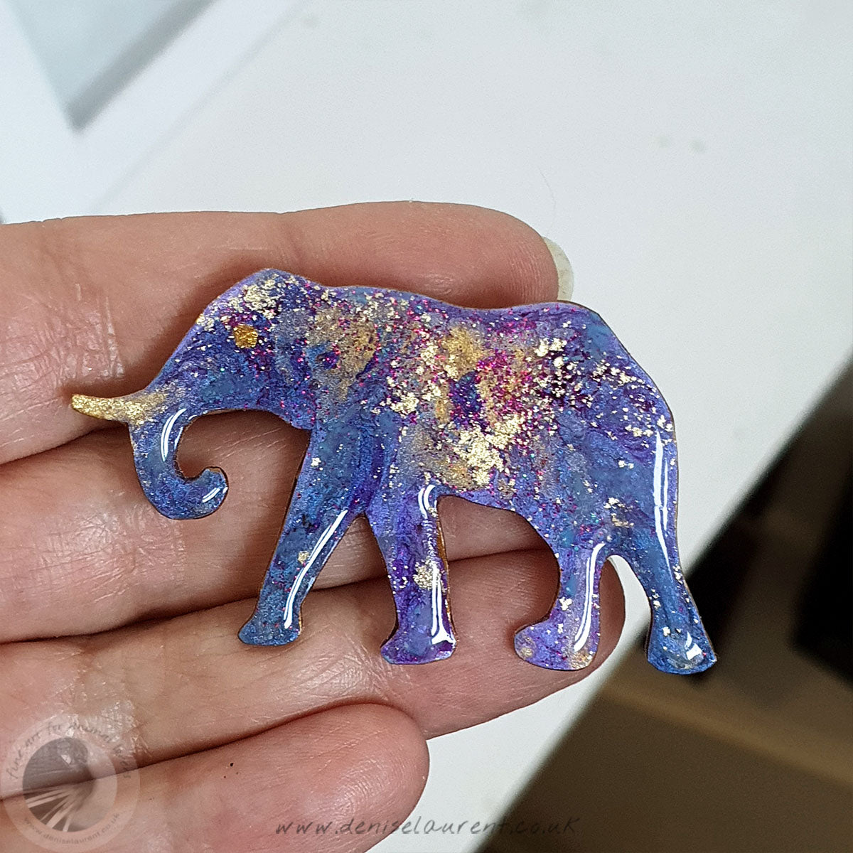 Walking Elephant Brooch No 3