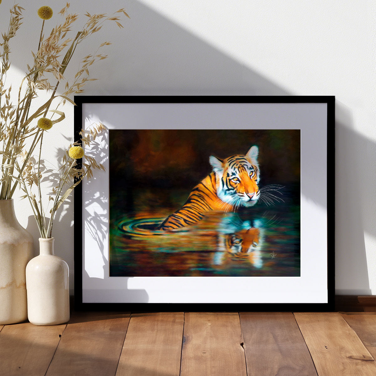 Bathing Tiger - Big Cat Print