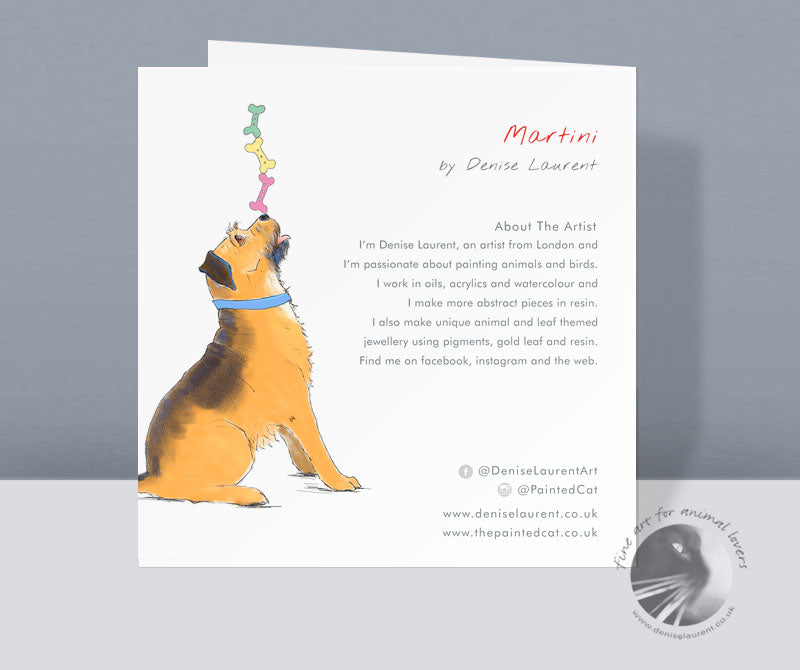 Martini - Dog Card