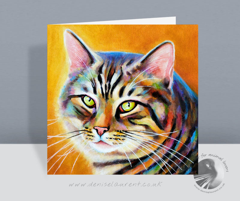 Mr Stripes - Tabby Cat Card