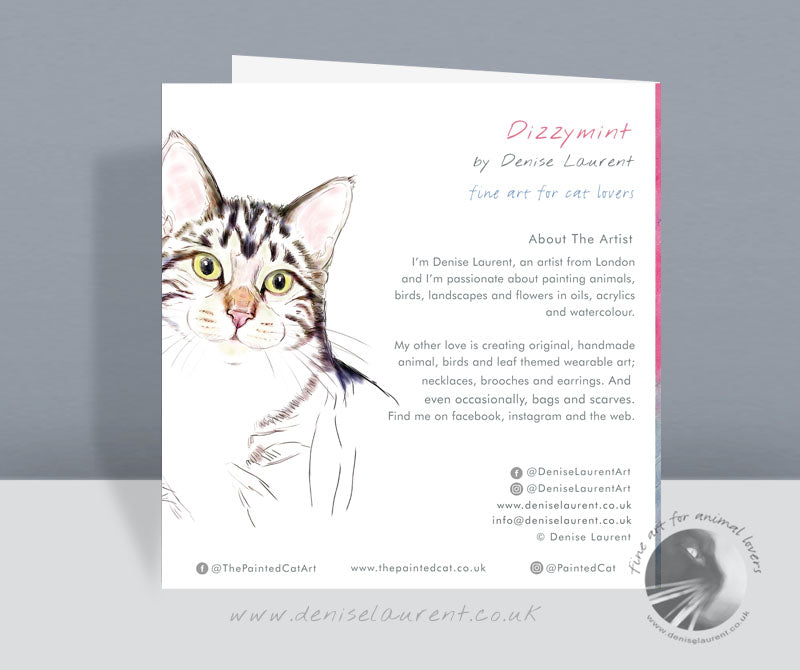 Dizzymint - Cat Card