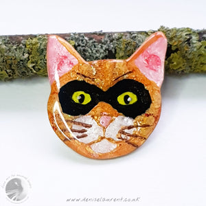 Catitude Cat Brooch - Zorro