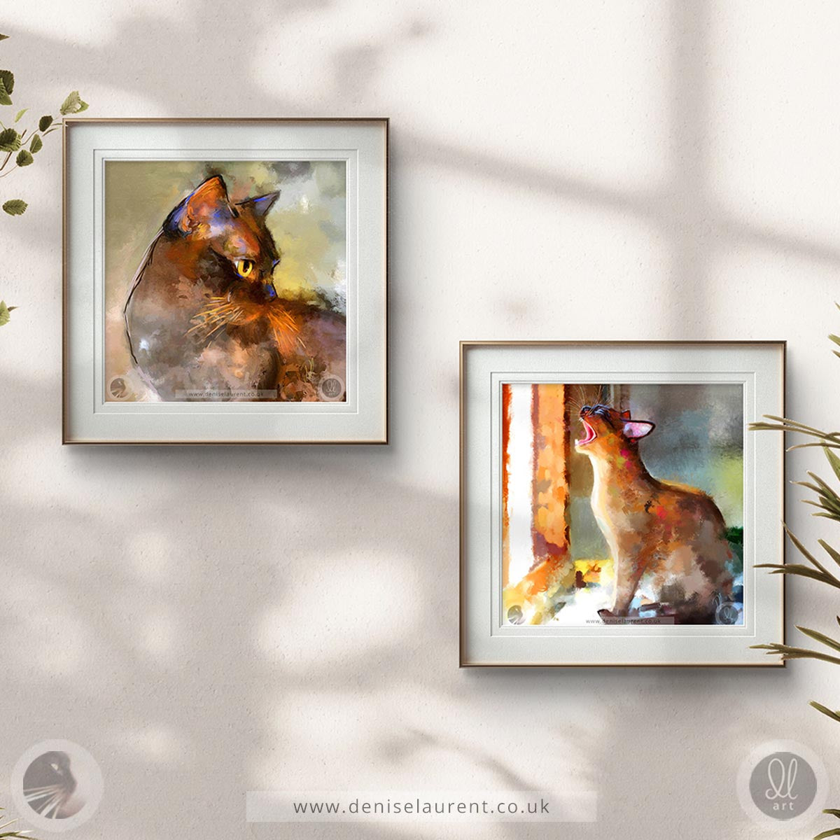 Two For One - Burmese Cat Art Prints