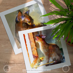 Two For One - Burmese Cat Art Prints