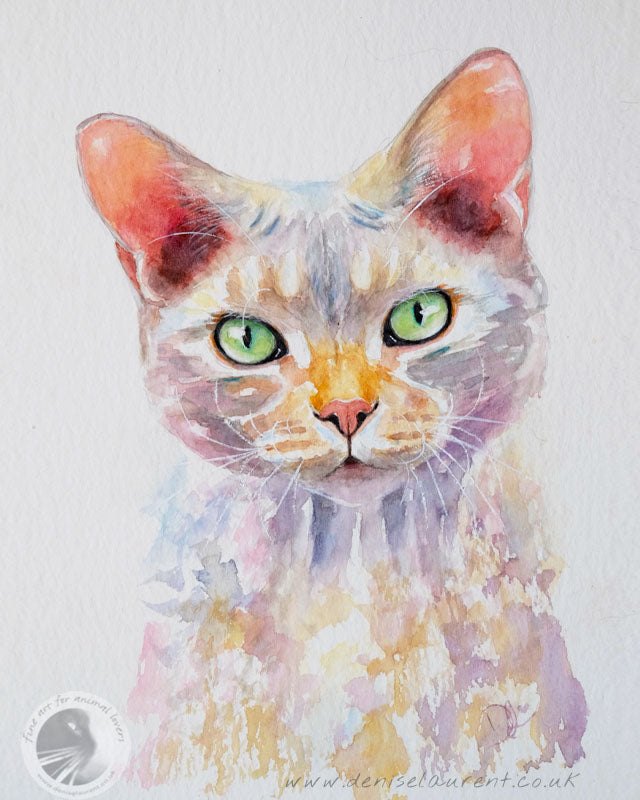 Esme Watercolour Painting  Commission