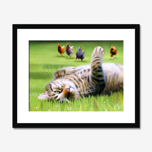 Here Come The Girls - Tabby Cat Print