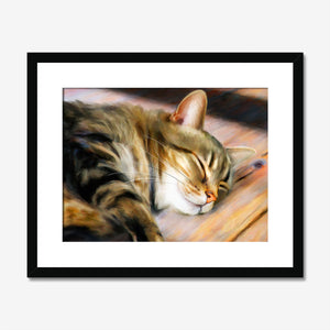 Hot Spot - Tabby Cat Art Print