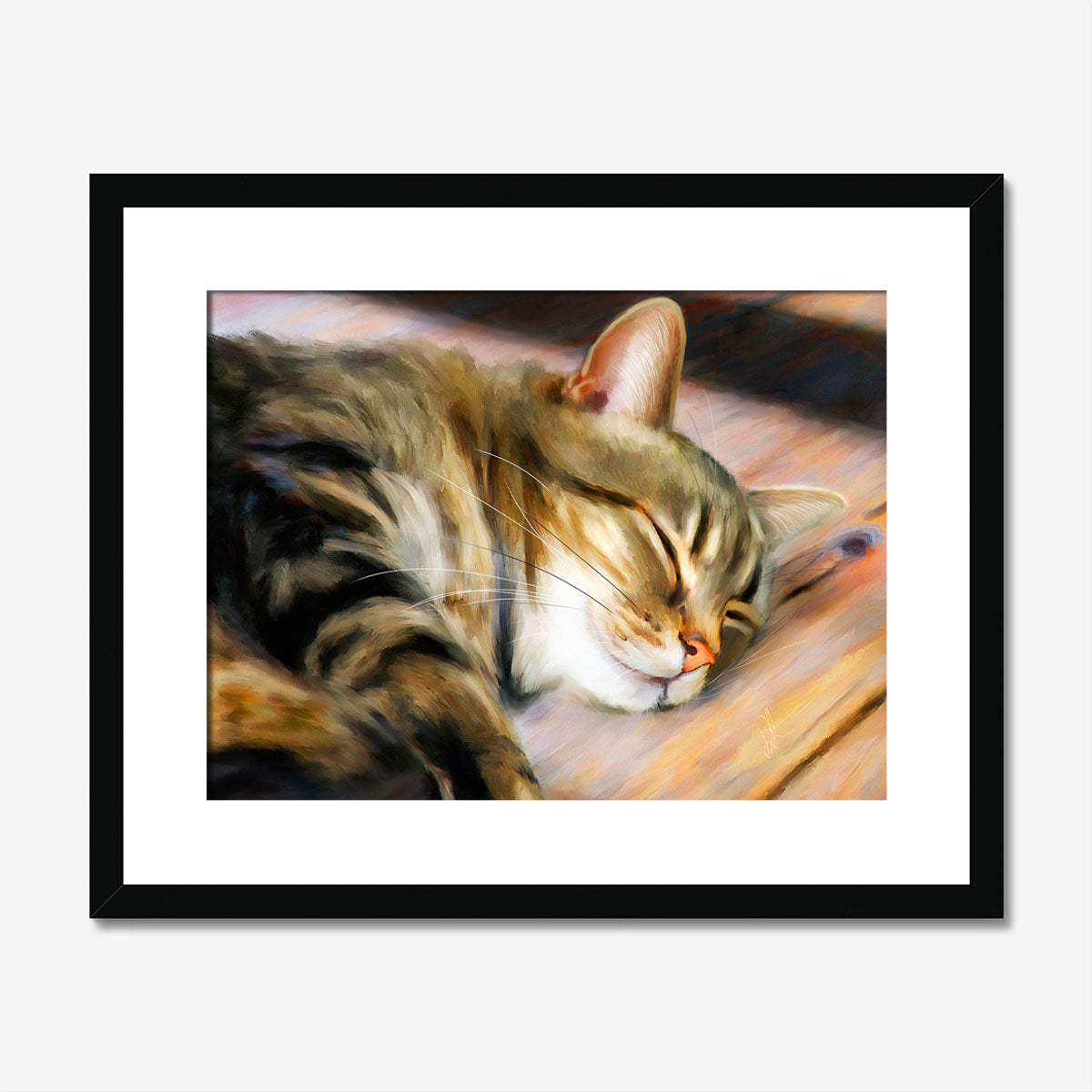Hot Spot - Tabby Cat Art Print