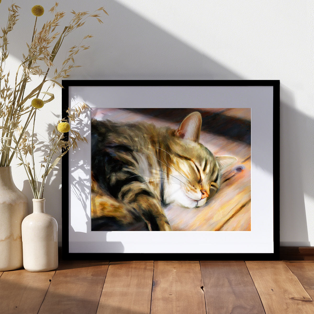 Hot Spot - Tabby Cat Art Print