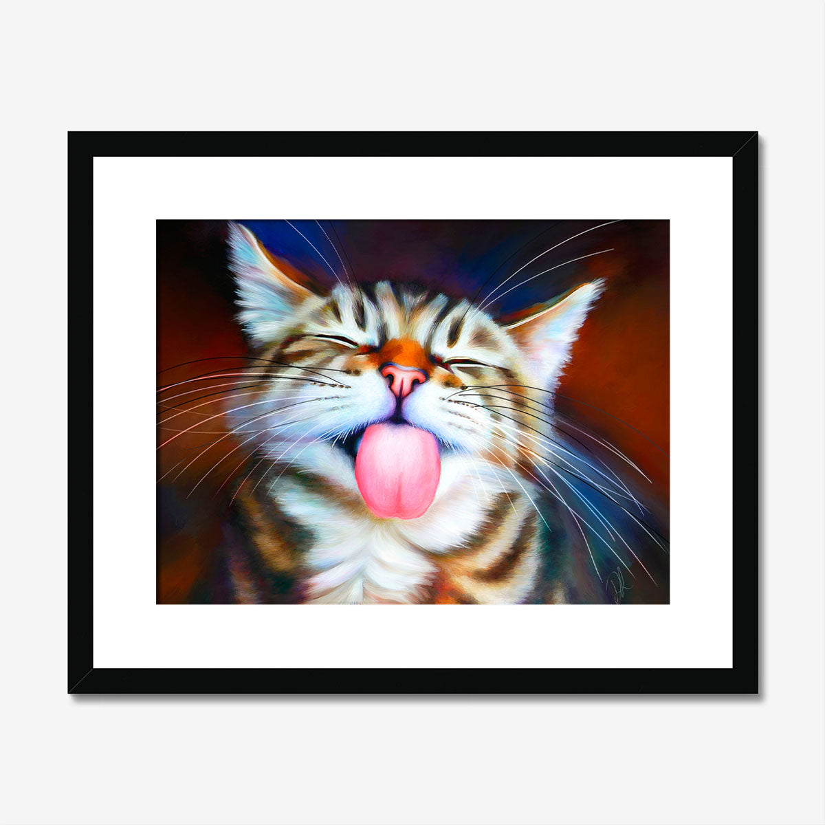 Lick Me! - Tabby Cat Art Print