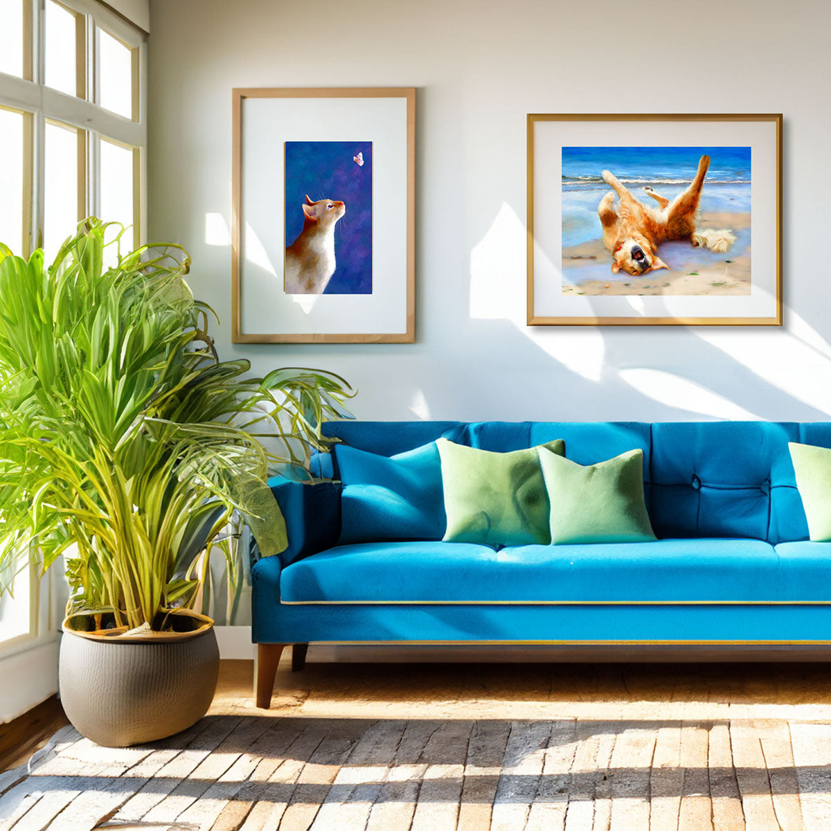 Life's A Beach - Golden Retriever Dog Art Print