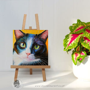 Tylor - Tuxedo Cat Painting - Sold