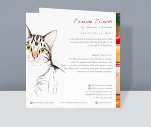 Fireside Friends - Black Cat Christmas Card
