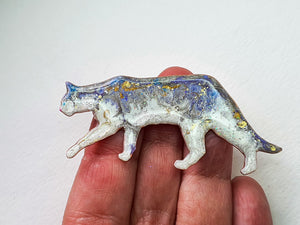 Strolling Cat Brooch - Bobby