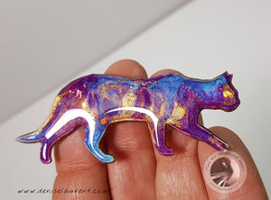 Strolling Cat Brooch - Charlie