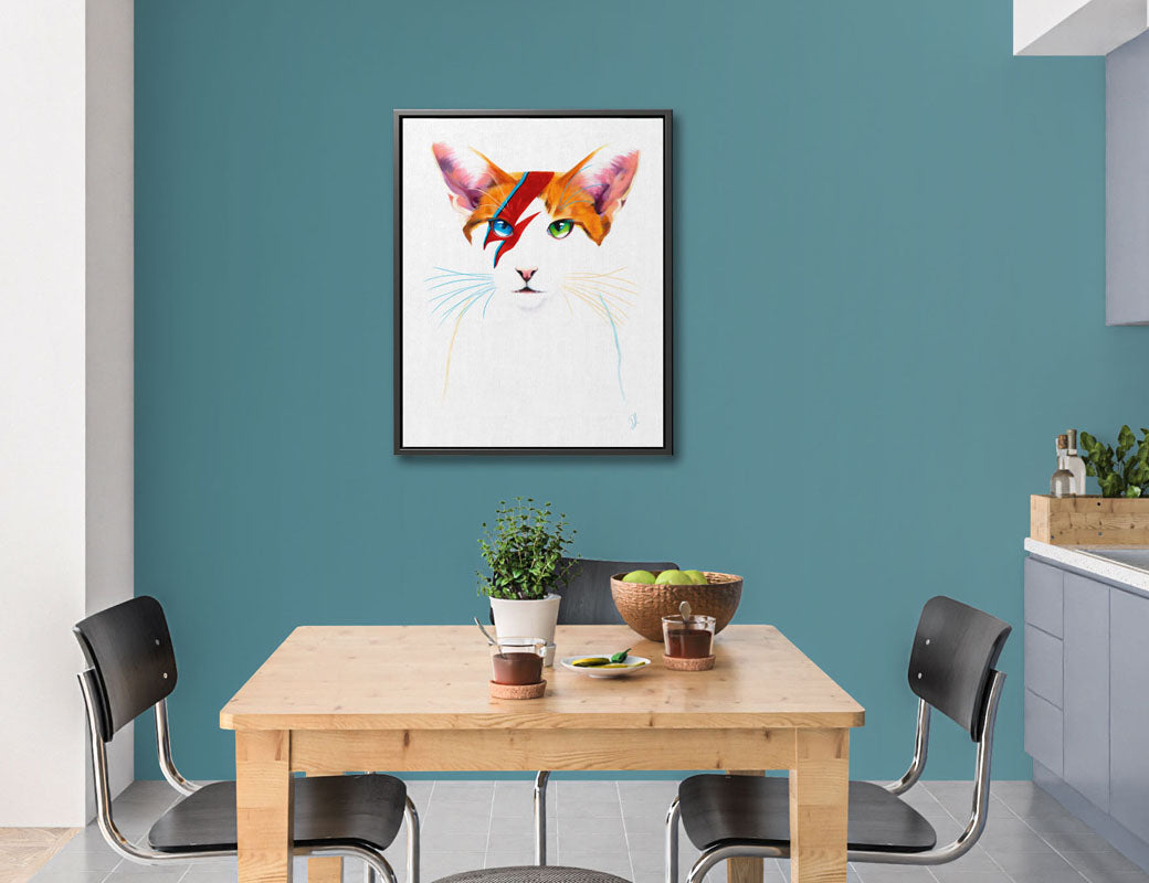David Meowie - Cat fine Art Print