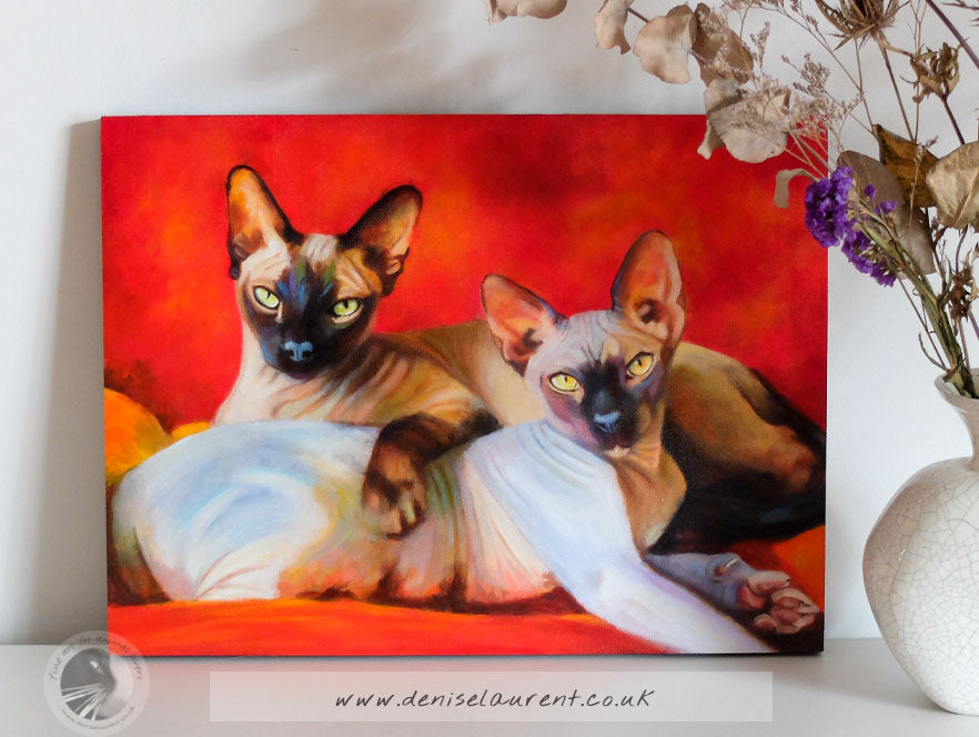 Portrait Of Dobby And Raisin - Sold