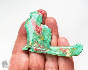 Longhaired Cat Brooch - Poppy