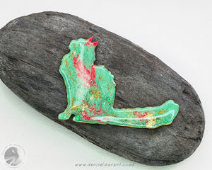 Longhaired Cat Brooch - Poppy