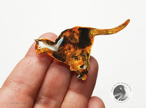 Running Cat Brooch