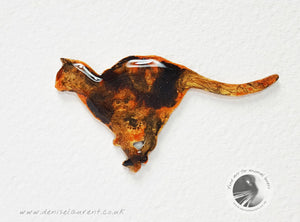 Running Cat Brooch