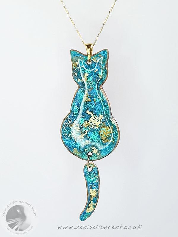 Commission A Reversible Cat Pendant With Swinging Tails