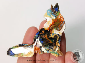 Longhaired Cat Brooch - Teddy