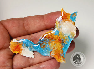 Maine Coon Cat Brooch - Tippy