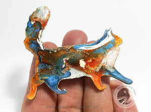 Walking Maine Coon Cat Brooch