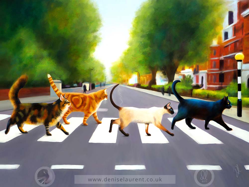 Abbey Road Cats - Fine Art Print