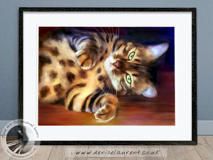 Bengal Babe Cat Print