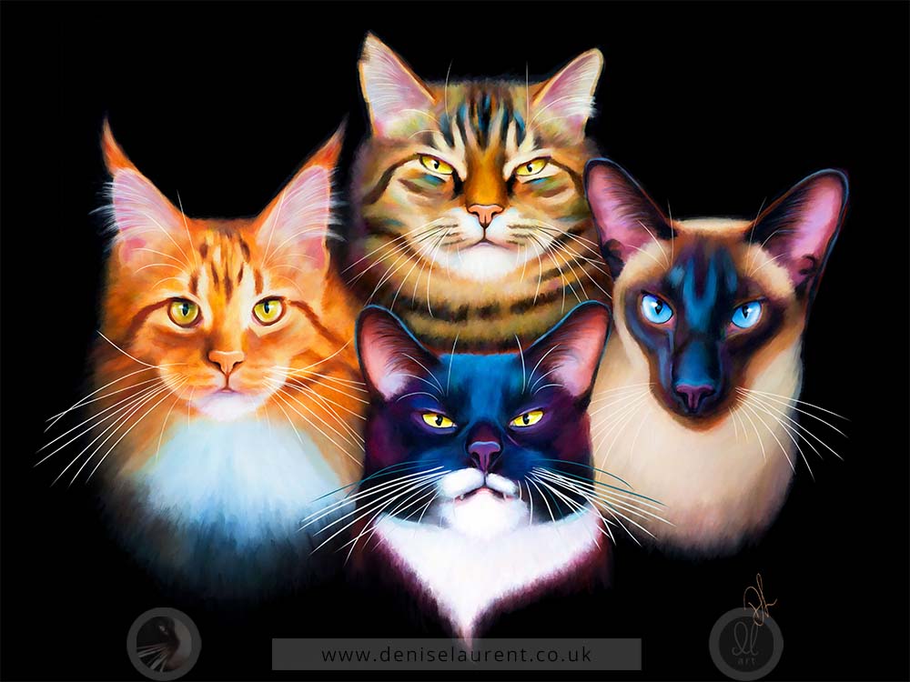 Bohemian Catsody - Cat Art Print