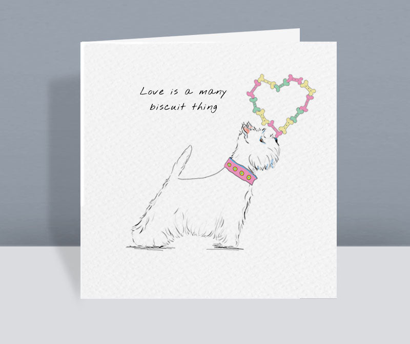 Love Is A Many Biscuit Thing Card