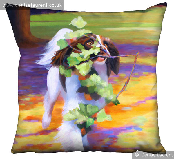 High Speed Gardening Spaniel Dog Cushion