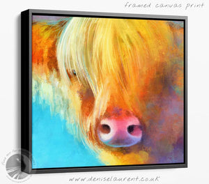 Goldilocks - Highland Cow Art Print