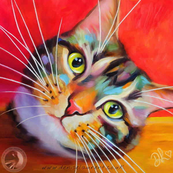 Here's Looking At You Kid - Tabby Cat Print