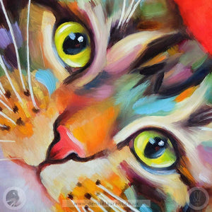 Here's Looking At You Kid - Tabby Cat Art Print