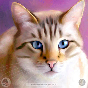 Lavender Cat - Bengal Cat Art Print
