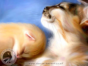 Mother's Day - Maine Coon Cat Print