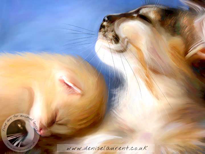 Mother's Day - Maine Coon Cat Print