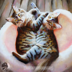 Sisters - Framed Oil Painting - Sold