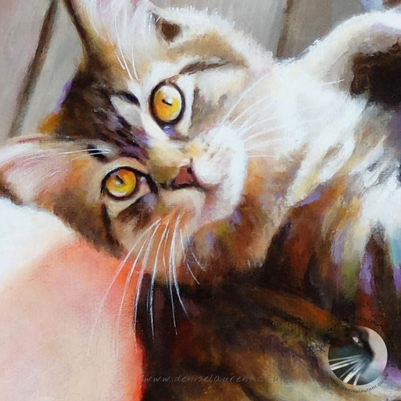 Sisters - Framed Oil Painting - Sold
